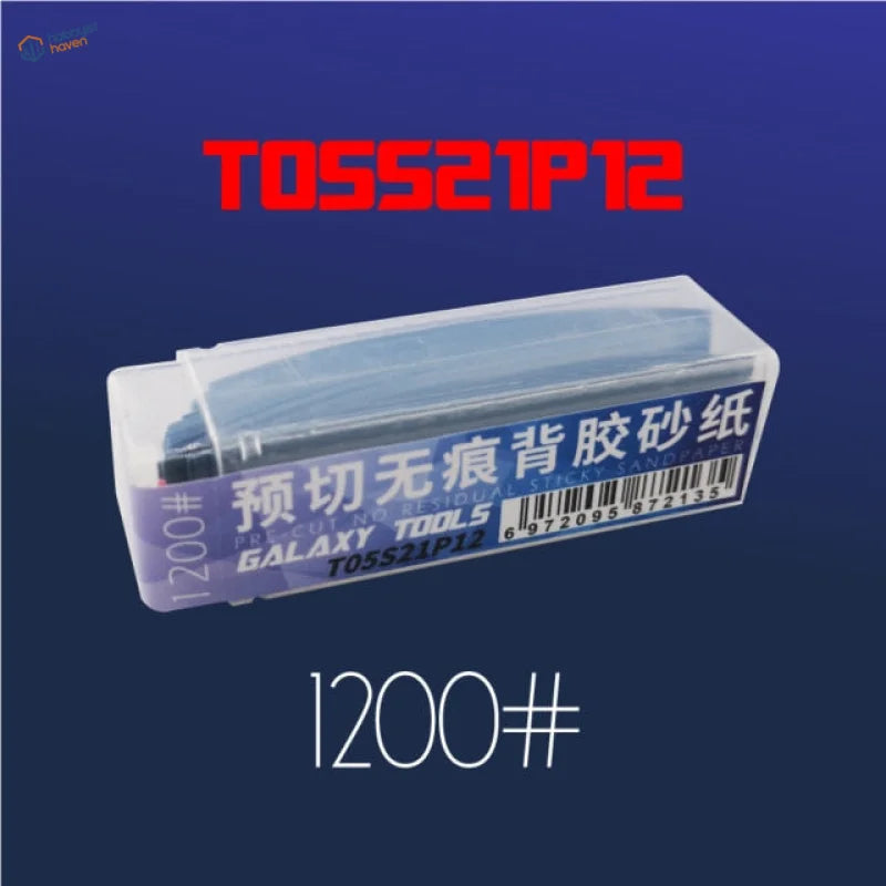 1200 grit pre-cut adhesive sandpaper for the polishing tool