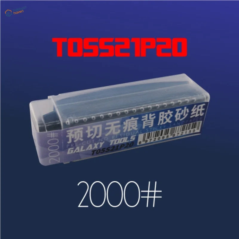 2000 grit pre-cut adhesive sandpaper for the polishing tool