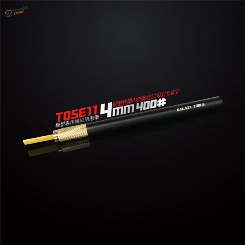 Precision sanding stone pen: black 4mm 400# wire file by Galaxy Tools