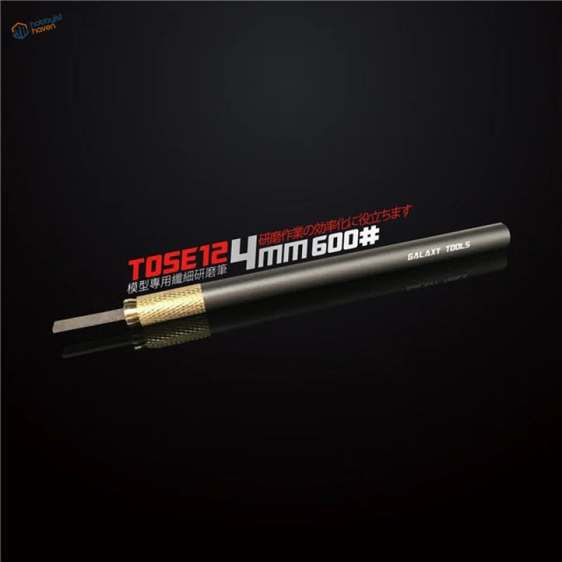 Black and gold Precision Sanding Stone Pen with textured grip