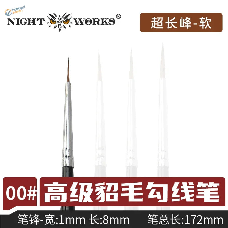 Premium mink brushes silver-tipped ultra-long precision sable brush