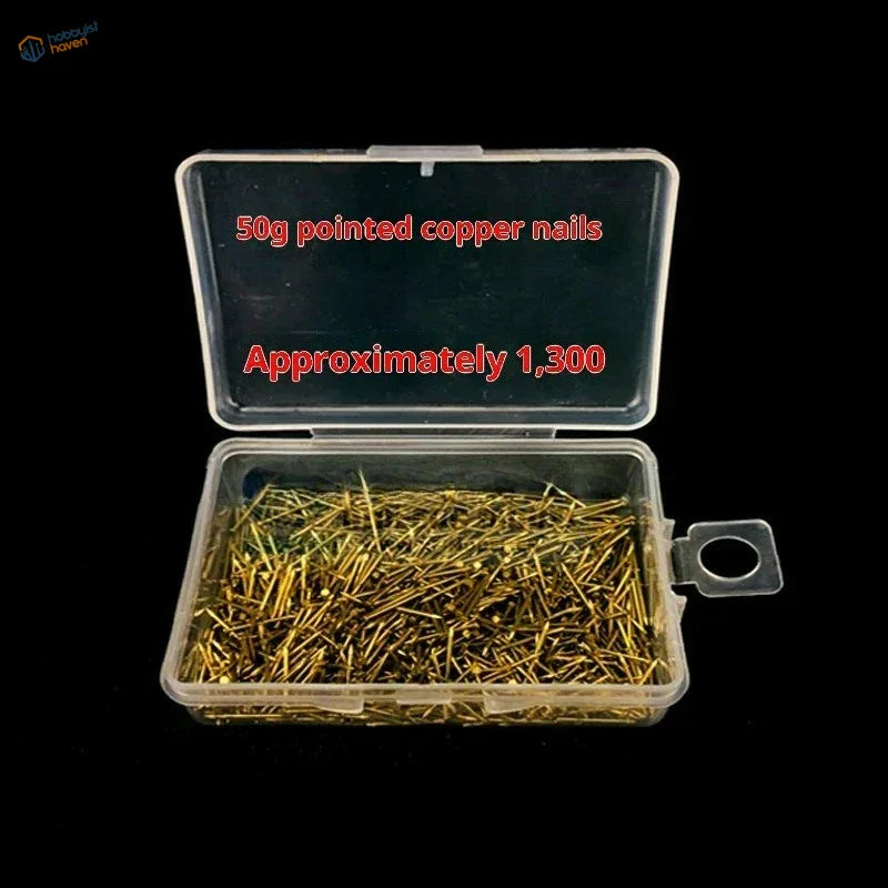 50g pointed copper nails for professional nail presser tool