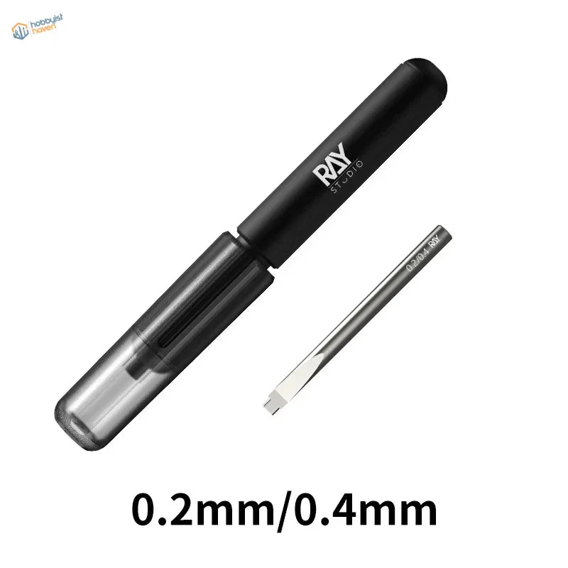 Professional step scraper with Black ray studio 0.2mm 0.4mm precision bits