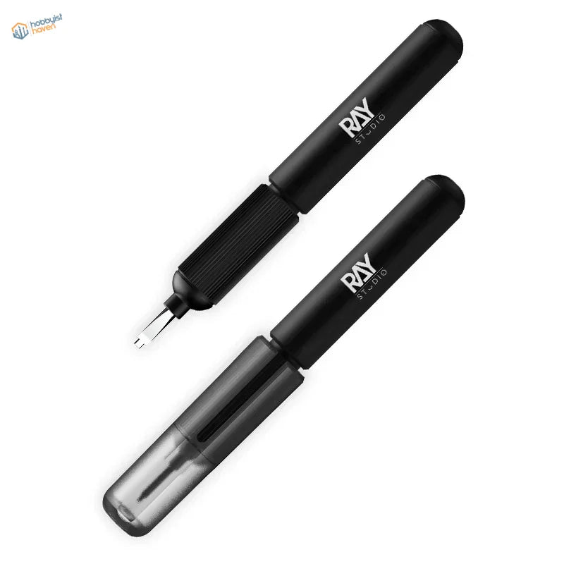 Professional Step Scraper Black Ray Studio precision pen with textured grip