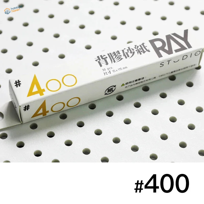 Ray Studio 400 grit self-adhesive sandpaper box