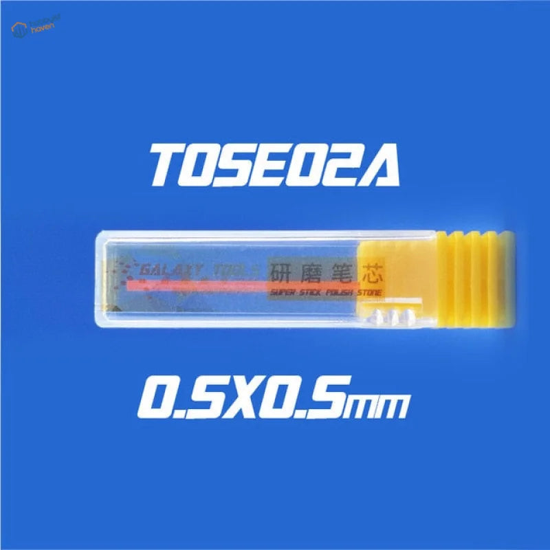 Sanding pen refill: yellow transparent pack with tose02a 0.5x0.5mm polish stone