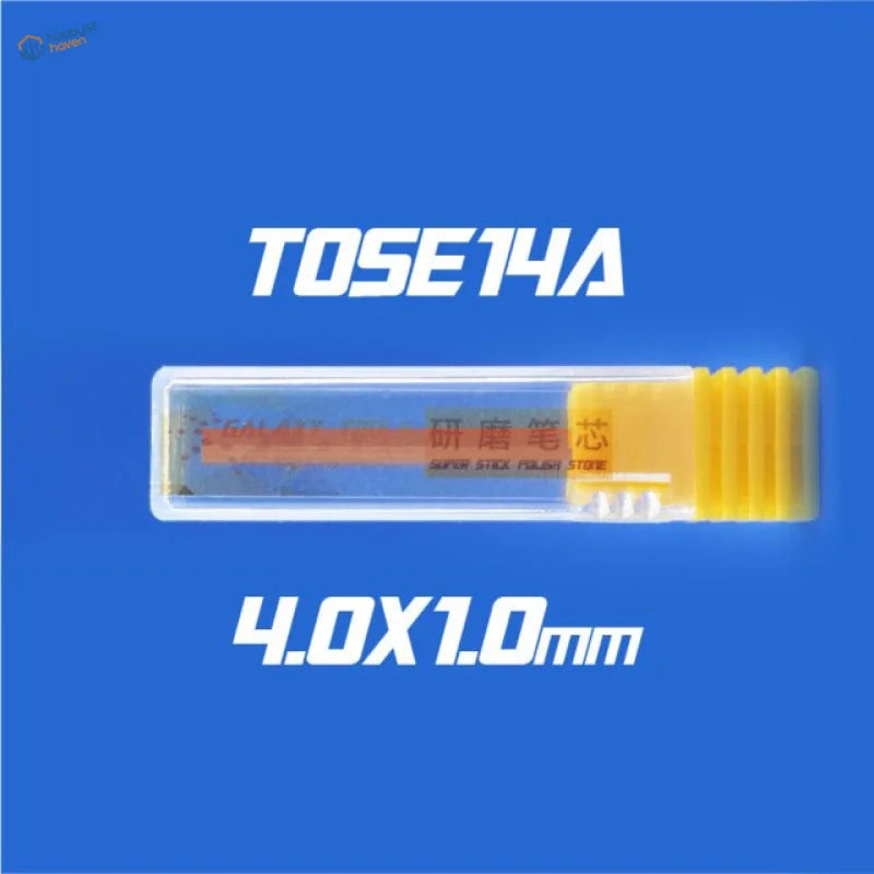 Yellow tose14a super stick polish stone sanding pen refill 4.0x1.0mm in case