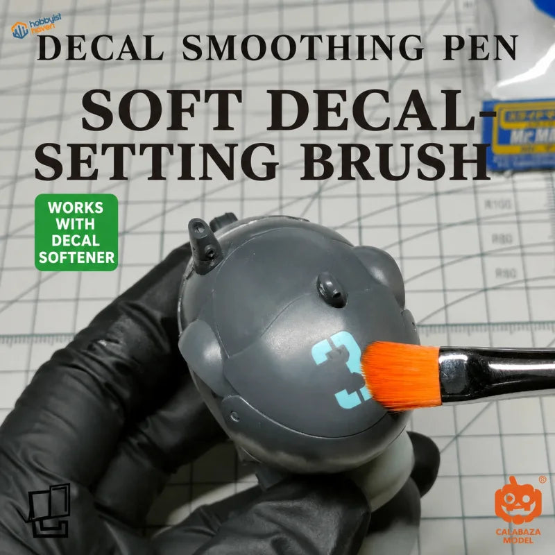 Soft Decal-Setting Brush applying a decal, English version