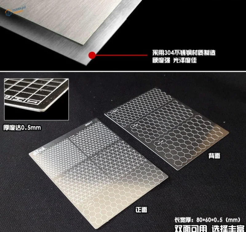 Silver 304 stainless steel honeycomb keyboard protector back