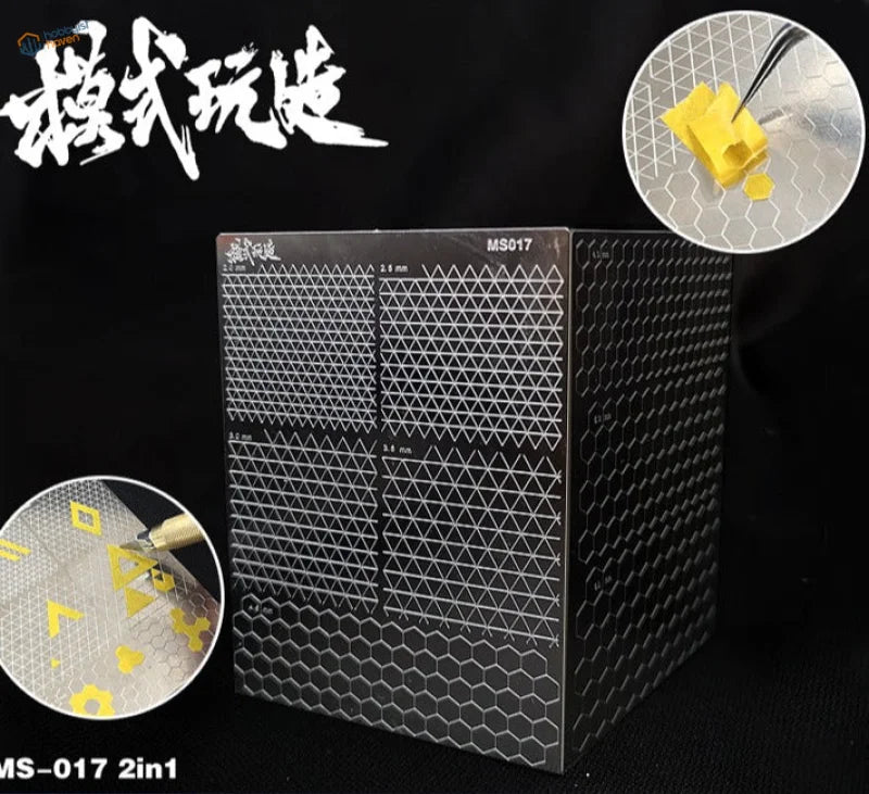 Stainless steel honeycomb black hexagonal grid cutting mat ms017
