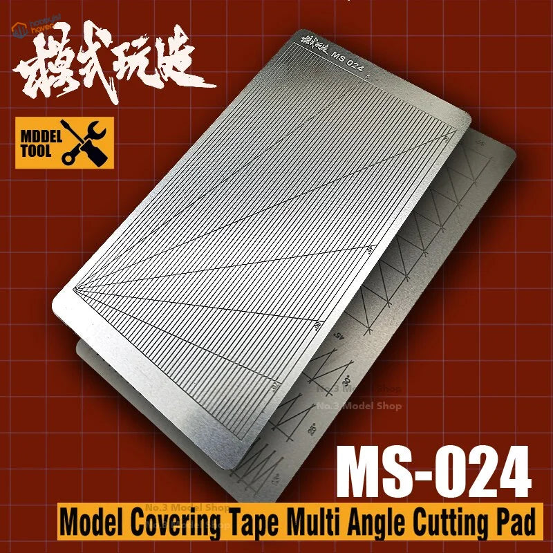Stainless steel mask cutting stencil with engraved grid lines