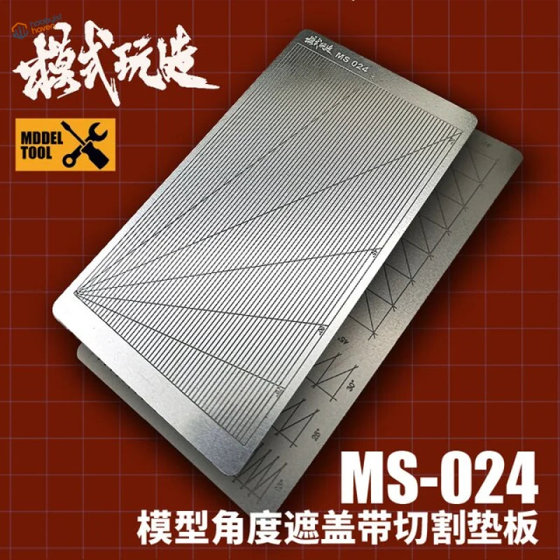 Silver stainless steel mask cutting stencil ms-024 with grid lines