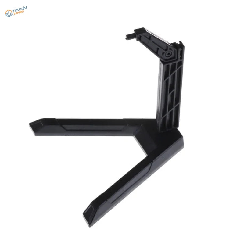 Black geometric plastic stand for 1/144 HG/RG Gundam figures, precision hobby tool