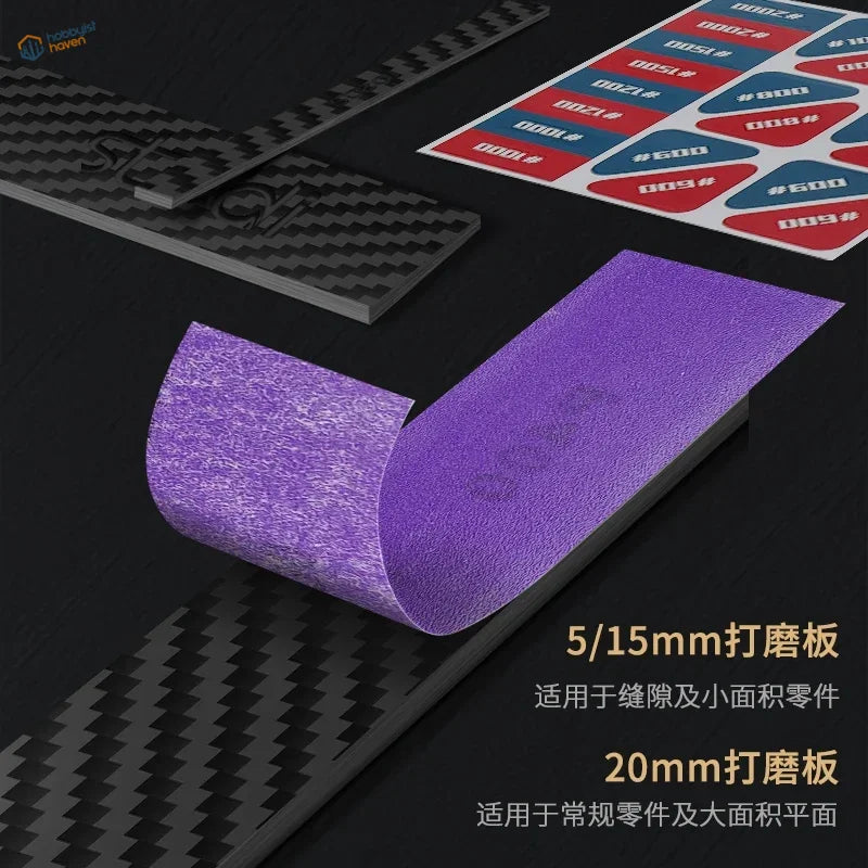 Stedi adhesive sandpaper purple glittery sanding sponges sheet