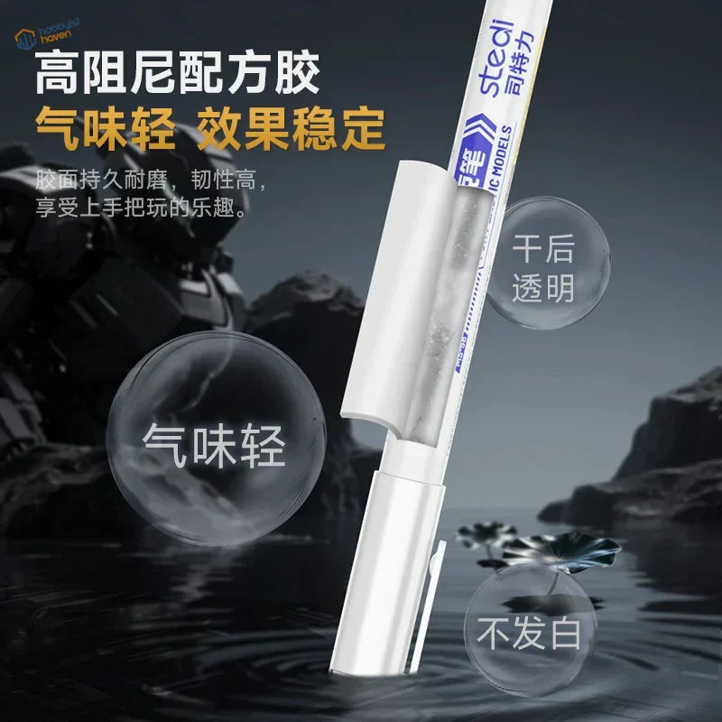 Stedi joint reinforcement pen with white body and transparent cap
