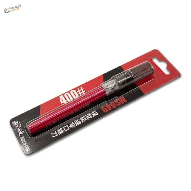 Red 400# razor blade in black and red blister pack for Ultra Fine Files