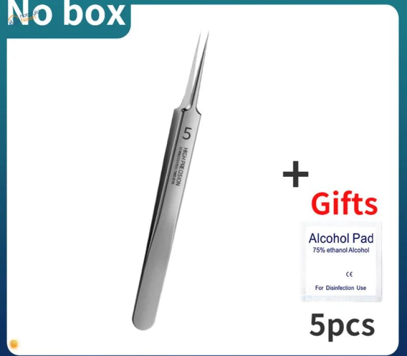 Ultra-fine stainless steel tweezers with tapered design for best scale modeling results