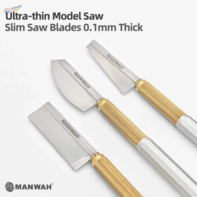 Ultra-thin stainless steel modeling saws with 0.1mm blades for controlled cuts