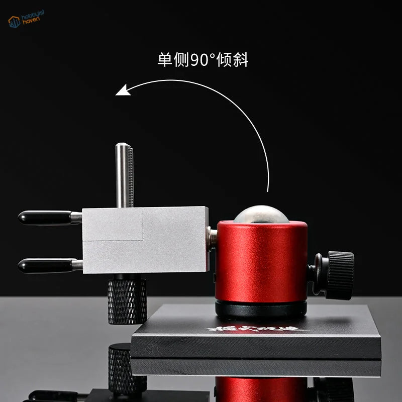 Universal precision bench vise with adjustable locking knobs