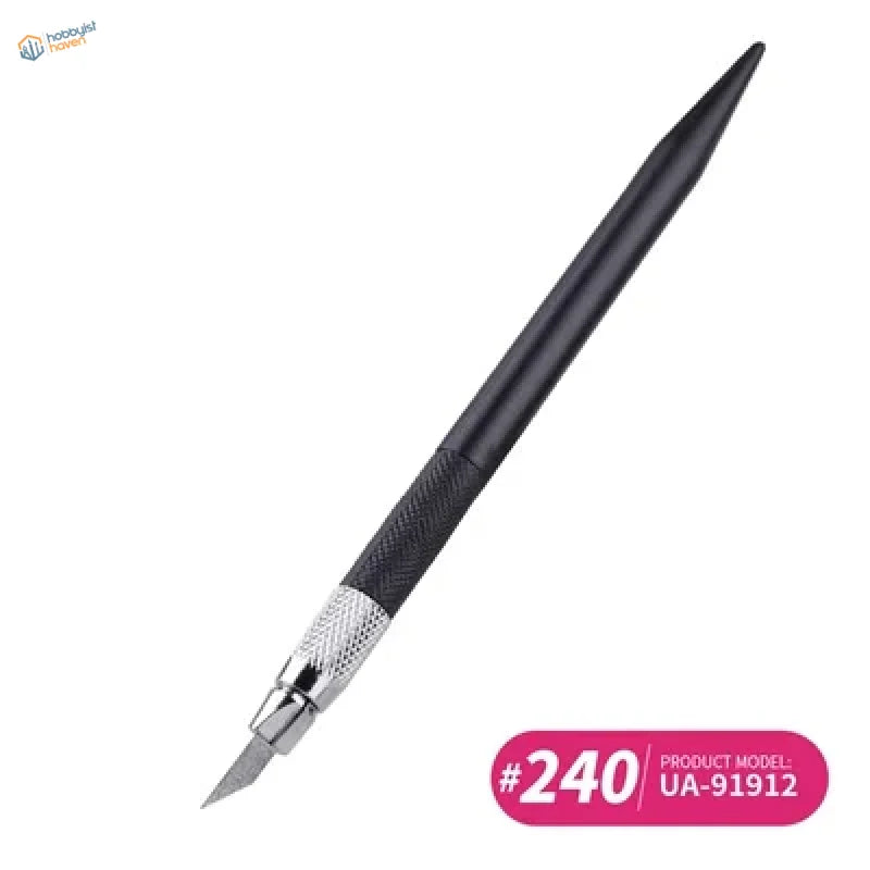 UStar sanding pen with black #240 precision craft knife and textured grip