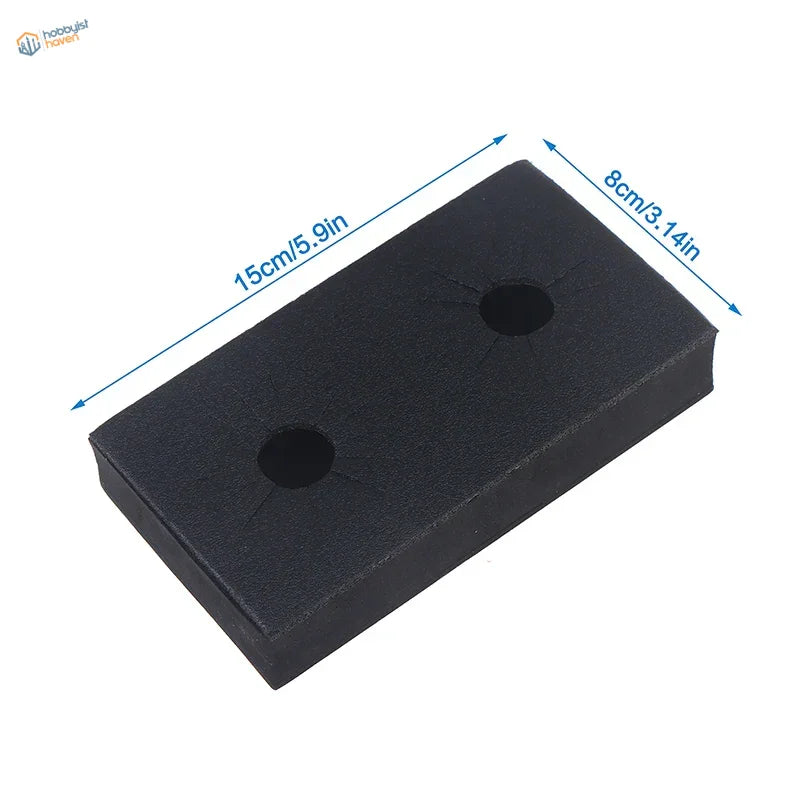 UStar universal bottle holder black rubber mat 15cm x 8cm with 2 holes