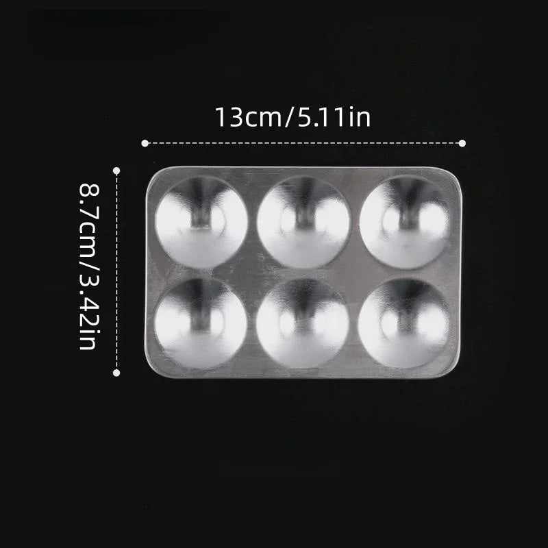 12-hulls rektangulær aluminium malepalett