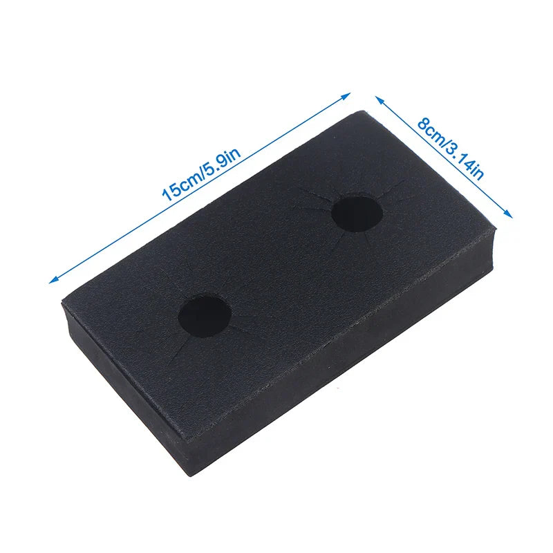 UStar universal bottle holder black rubber mat 15cm x 8cm with 2 holes