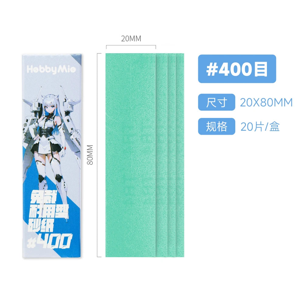 Hobby Mio pre-cut adhesive sandpaper, grit #400