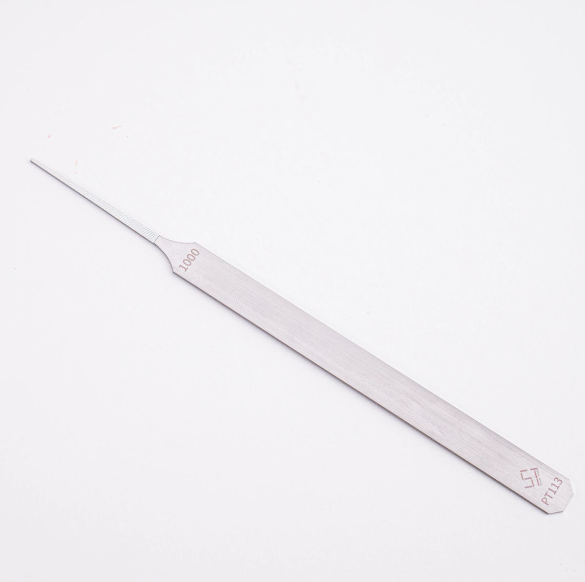 Silver stainless steel ultra-fine file for scale modeling tools