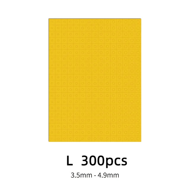 Galaxy model precision hobby mask circles: yellow 3.5-4.9mm silicone dots grid