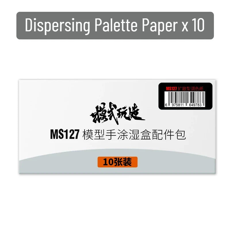 Ms127 model hand-painted wet box accessory pack with ten sheets of dispersing paper for mo shi tools wet palette