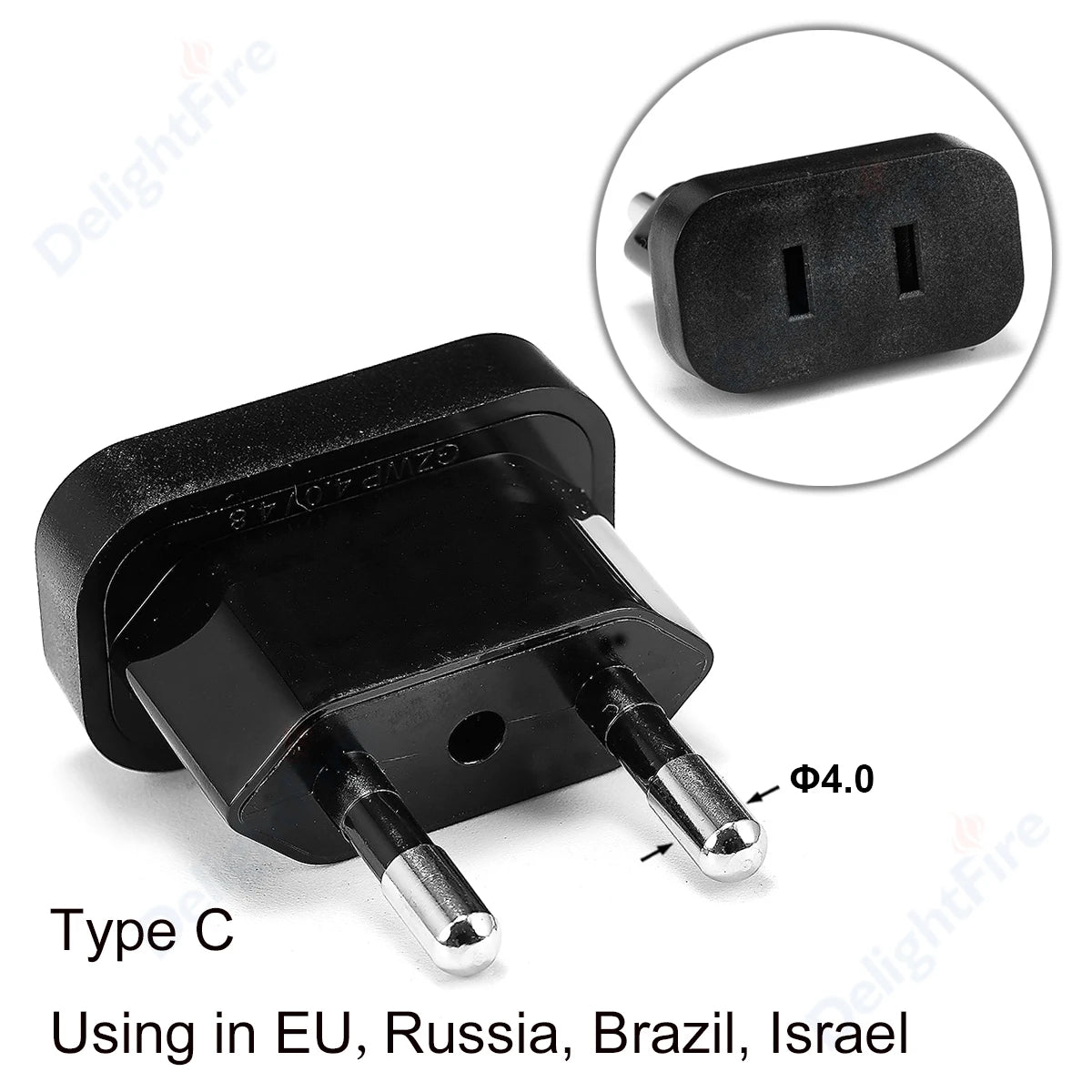 US to EU Plug Adapter