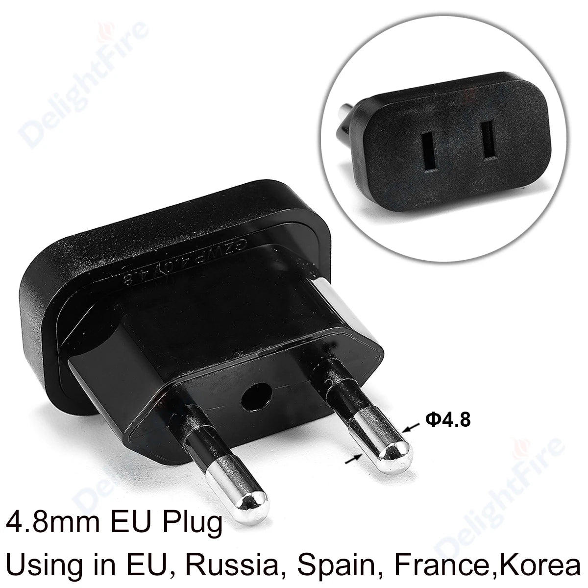 US to EU Plug Adapter
