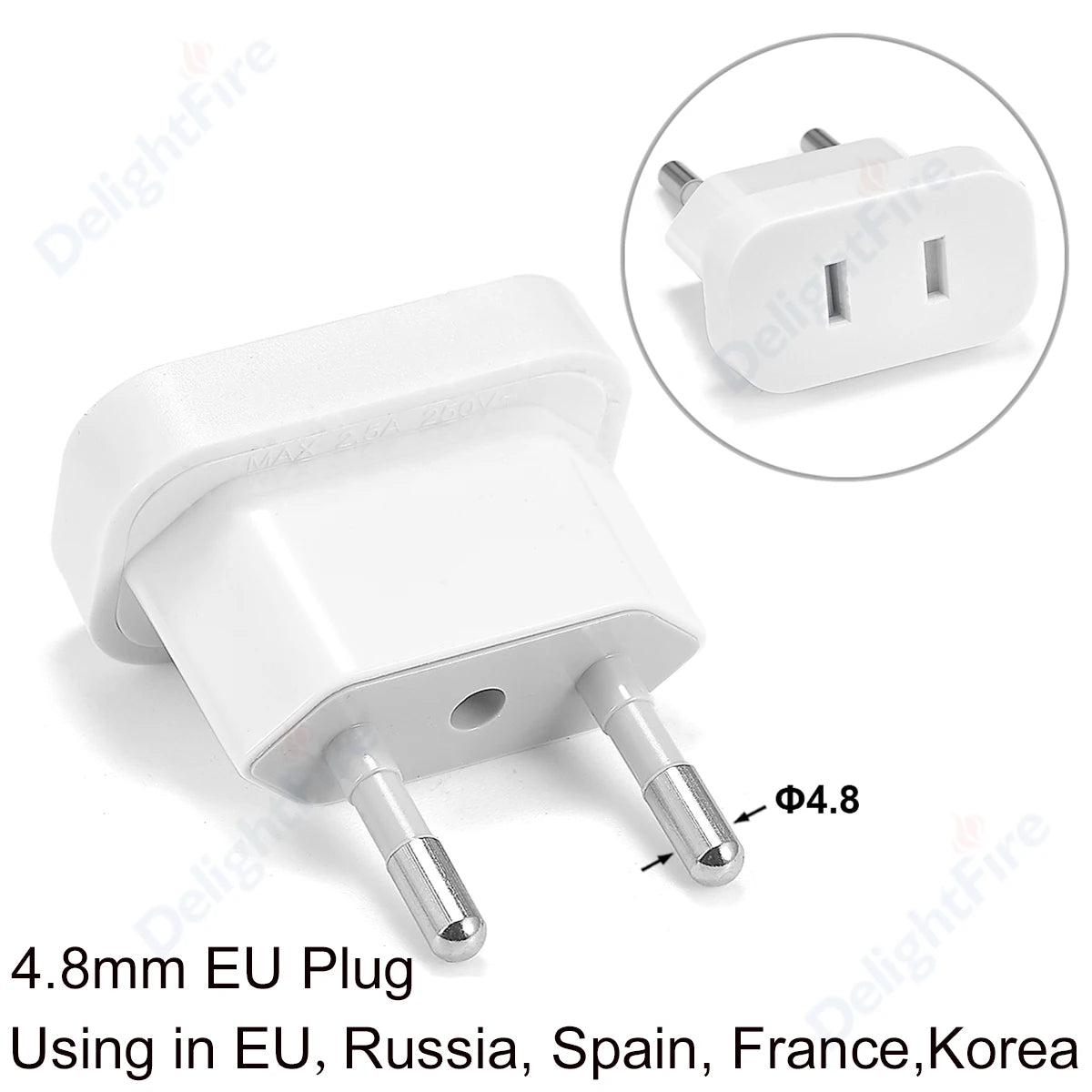 US to EU Plug Adapter