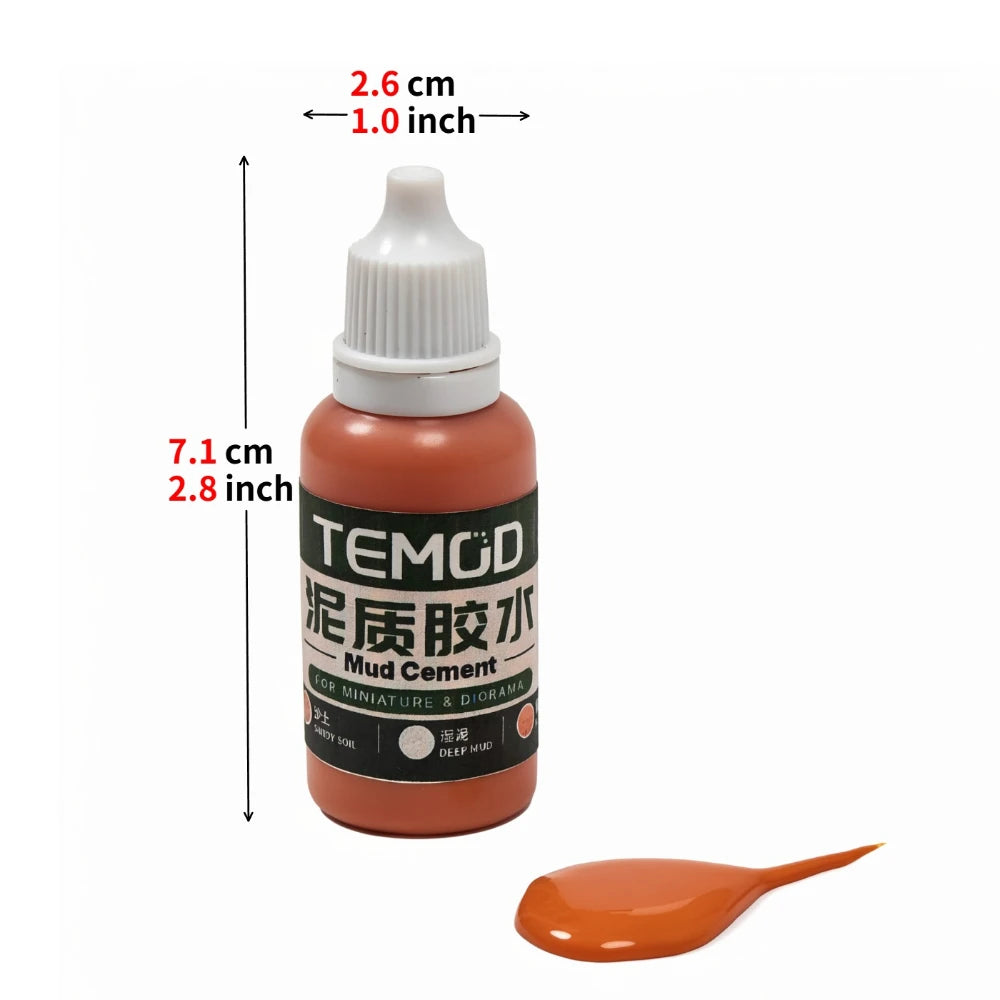 TEMOD mud-textured scenic glue, Rust Brown