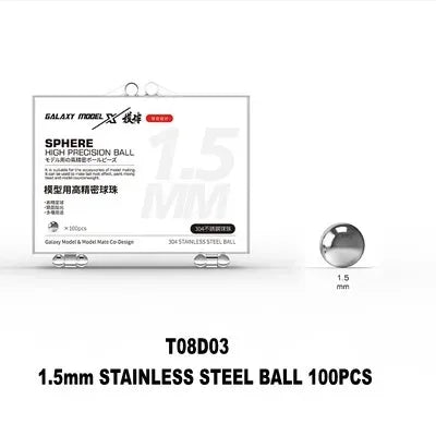 100pcs 1.5mm polished stainless steel balls for paint mixing scale modeling