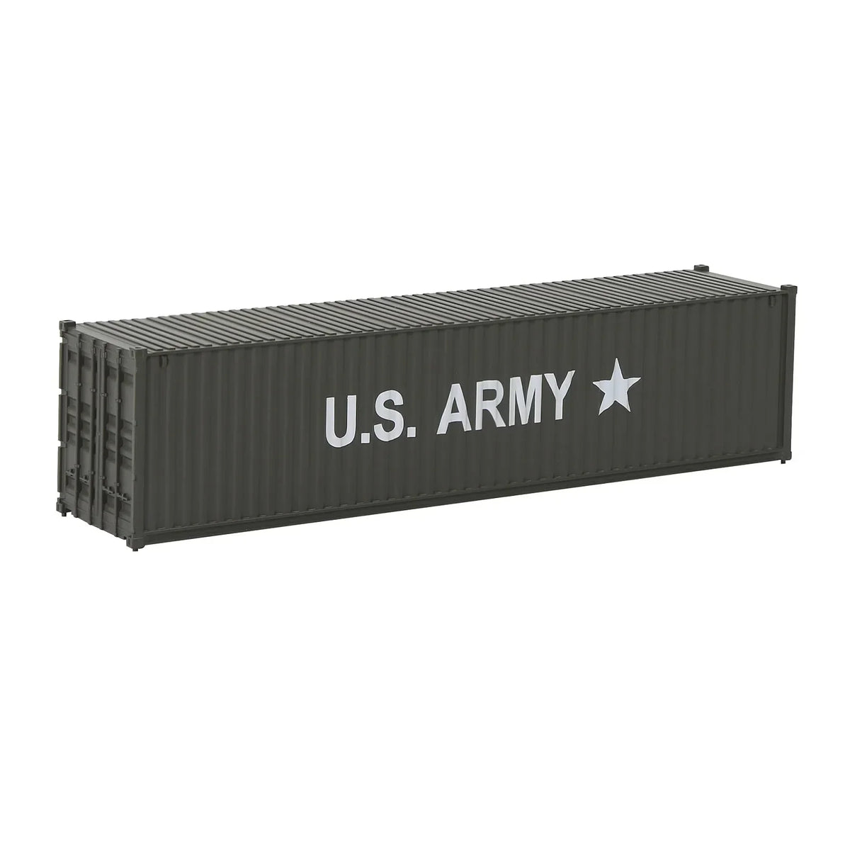 HO scale train model New Shipping Container with Dark green U.S
