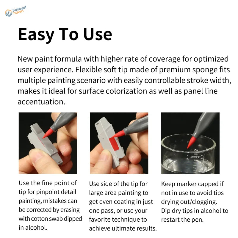 Gray-bodied water-based fluorescent pen with red sponge tip