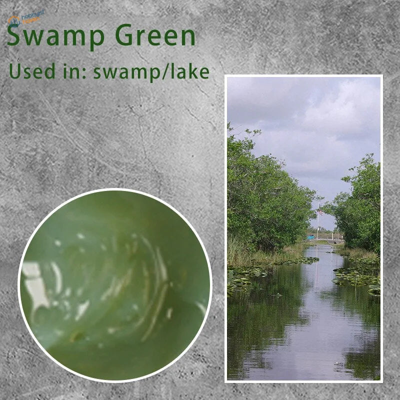 Swamp green watercolor acrylic water simulating paste for lake scenes