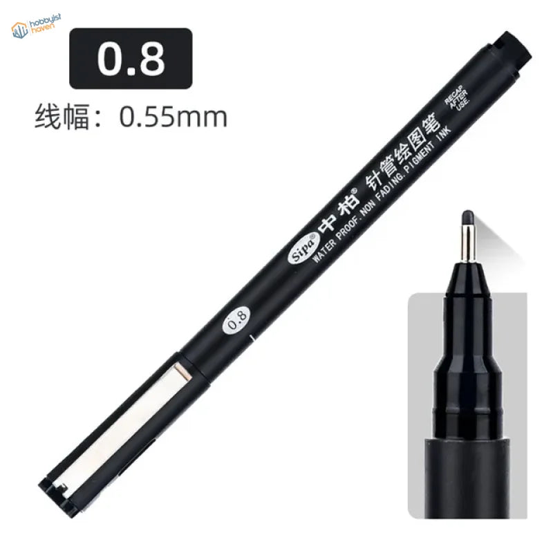 Waterproof panel liner marker: black Staedtler 0.8mm fine-tip