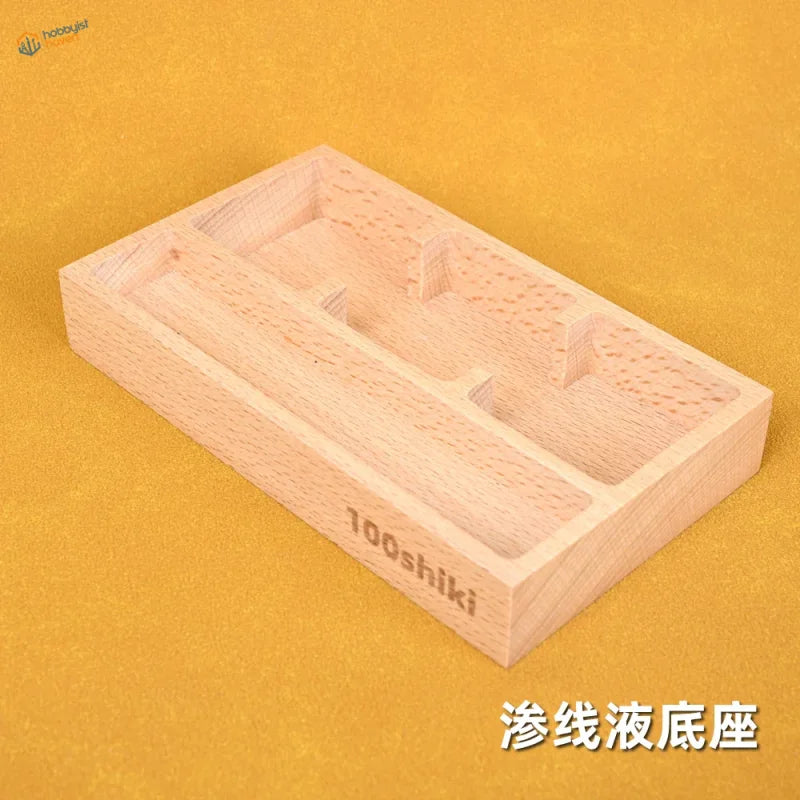 Light wood base tray for panel liner with 100shiki engraving