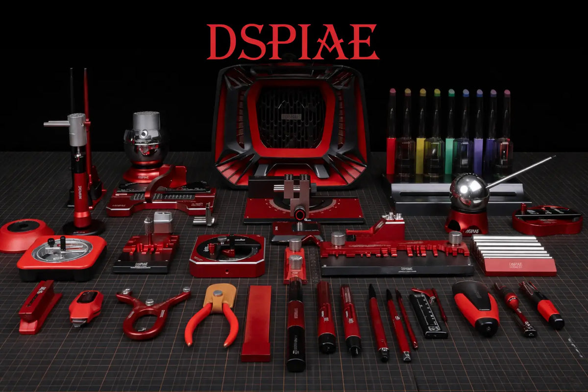 Red and black dspiae tools precision tool kit with metallic finishes featured in dspiae tools complete guide