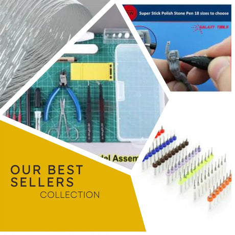 Super stick polish stone pen set with 18 sizes featuring black grip and metallic tips for precision hobby tools.
