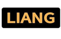Black rectangular label with gold liang text for precision hobby tools in scale modeling tools collection liang