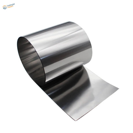 Sleek polished stainless steel foil sheet, 0.01-0.5mm reflective silver finish