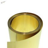 Shiny gold brass sheet roll for scale modeling tools, 0.01-1mm