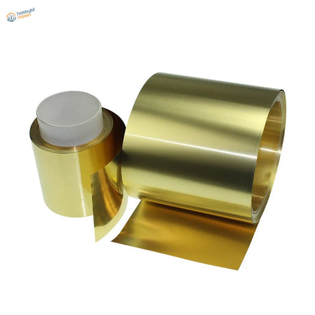Shiny golden brass sheet foil rolls for scale modeling, 0.01-1mm