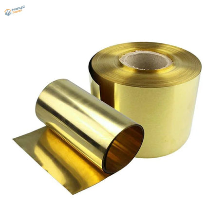 Shiny 0.01-1mm brass sheet unrolled for scale modeling tools
