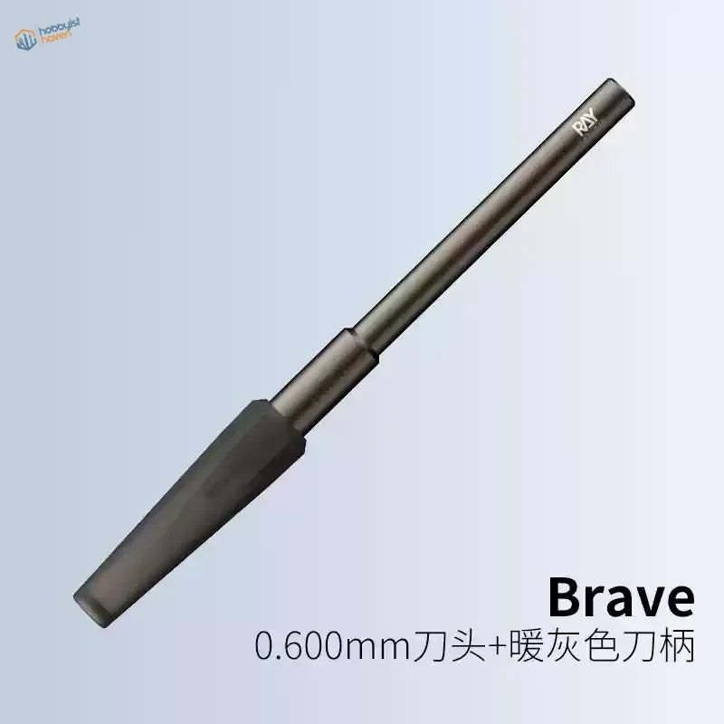 Sleek 0.600mm precision tungsten carving chisel with ray branded shaft