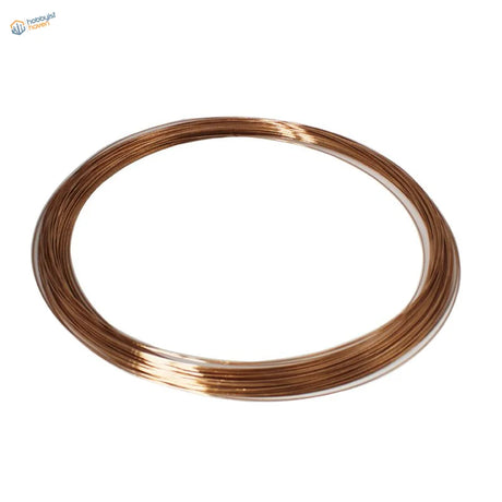 Spool of thin, shiny phosphor bronze wire, 0.1-3 mm